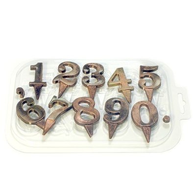 форма пластиковая Цифры на ножке (2)